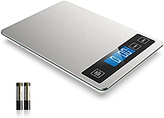 Nicewell Food Scale, 22lb Digital Kitchen Scale Weight Grams and oz for Cooking Baking, 1g/0.1oz Precise Graduation, Stainless Steel and Tempered Glass