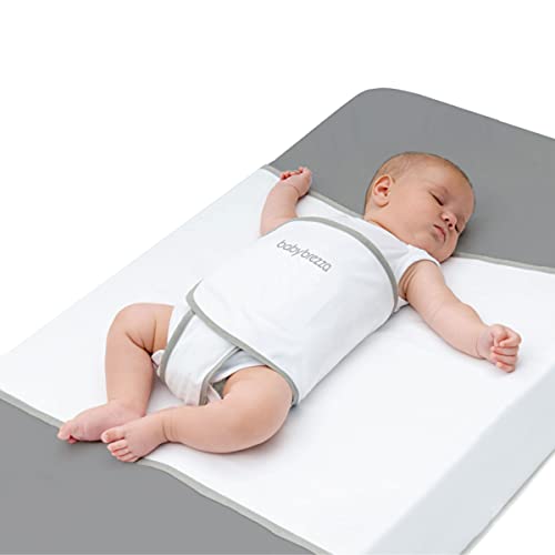 Baby Brezza Safe Sleep Swaddle Blanket for Crib Safety for Newborns and Infants  Safe, Anti-Rollover Blanket in White, by Tranquilo Reste