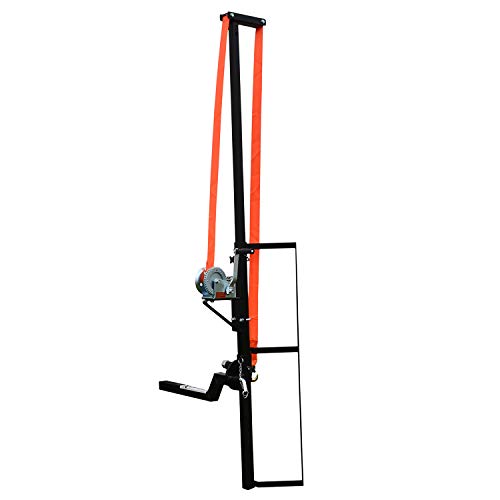 Titan Ramps Hitch Mounted Deer Hoist 600 LB Capacity with Transport Rack to Clean and Skin Game