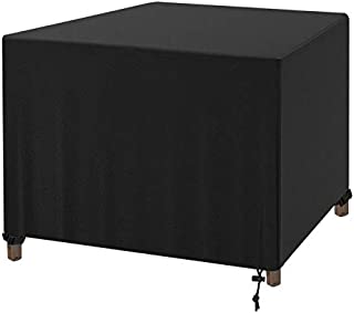 AKEfit Patio Furniture Cover, Heavy Duty Durable Waterproof Outdoor Furniture Sectional Cover for Square Table Chair Sofa Weatherproof Lawn Furniture Protector 123x123x74cm