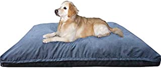 Dogbed4less Jumbo Orthopedic Extreme Comfort Memory Foam Dog Bed for Extra Large Dog, Waterproof Lining and Machine Washable Cover, 55X47 Pillow, Grey