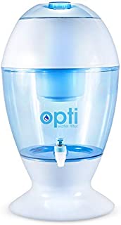 Opti Drop 3 Gallon Alkaline Water Filter Purification Machine - Countertop Dispenser Naturally Enhances Alkalinity Up to pH-9.0 | Removes Up to 99.99% of Harmful Contaminants and Free Radicals