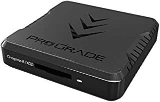 CFexpress Type-B & XQD Single-Slot Memory Card Reader by ProGrade Digital | Thunderbolt 3 Interface (NOT USB) - for Professional Filmmakers & Photographers