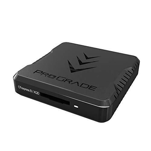 CFexpress Type-B & XQD Single-Slot Memory Card Reader by ProGrade Digital | Thunderbolt 3 Interface (NOT USB) - for Professional Filmmakers & Photographers