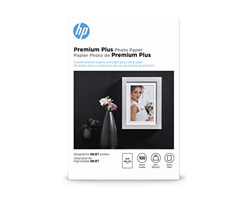 HP Premium Plus Photo Paper | Glossy | 4x6 | 100 Sheets