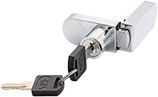 CRL Chrome No-Drill Showcase Lock - Keyed Alike - 255CHKA