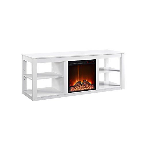 Ameriwood Home Parsons TV Stand with Fireplace, 65