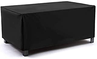 NASUM Patio Furniture Covers, 82x42x23inch, Outdoor Furniture Cover Made of 600D Heavy Duty Oxford Fabric,Waterproof Windproof Table Cover, Rain Snow Dust Wind-Proof, Anti-UV, Black Patio Square Cover