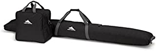 High Sierra Ski Bag & Sku Boot Bag Combo, Black/Mercury, One Size