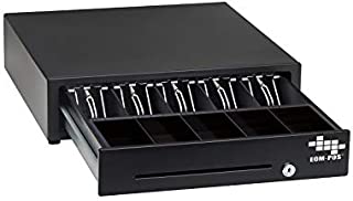 EOM-POS Cash Register Money Drawer. Compatible with Square [Receipt Printer Required]. Includes Built in Cable to Connect to Receipt Printer. (Printer Driven)