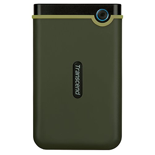 Transcend 2TB USB 3.1 Gen 1 StoreJet 25M3G SJ25M3G Rugged External Hard Drive TS2TSJ25M3G, Military Green