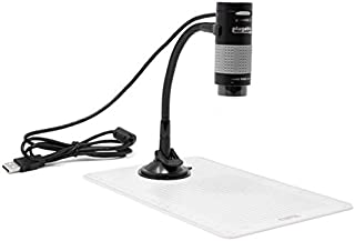 Plugable USB 2.0 Digital Microscope with Flexible Arm Observation Stand Compatible with Windows, Mac, Linux (2MP, 250x Magnification)