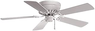 Minka-Aire F566-WH Mesa 42 Inch Flush Mount Low Profile Ceiling Fan White Finish