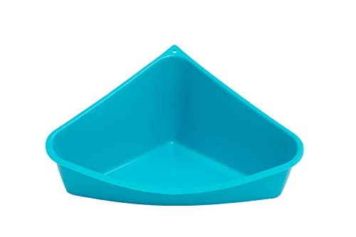 Lixit Corner Litter Pan for Ferrets and Rabbits (Blue)