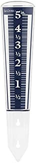 La Crosse 704-1531 Large Magnifying Easy Read 5-Inch Capacity Acrylic Rain Gauge, Black-Blue