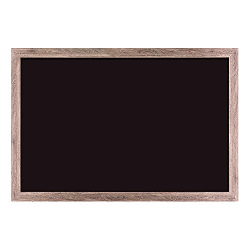 U Brands Magnetic Chalkboard, 36 x 24 Inches, Rustic Wood Frame (4549U00-01)