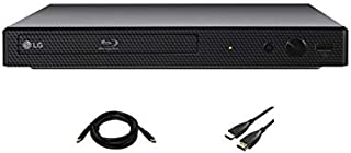 LG BP350 Wi-Fi Blu-Ray DVD Player Bundle, with HDMI Port | Remote Control | Surround Sound (Includes 6 Foot KWALICABLE HDMI Cable)