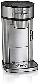 Hamilton Beach Scoop Single Serve Coffee Maker, Fast Brewing, Stainless Steel (49981A)