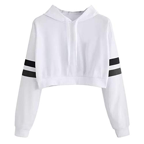 Womens Hoodies Sweatshirts Womens Pullover Hoodie Long Sleeve Oversized Jumper with Pockets White