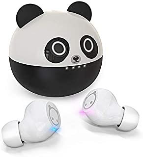 Kids Wireless Earbuds XZC Cute Panda Cartoon Design in-Ear HiFi Stereo TWS Wireless Ear Buds for Kids Adult Gift 36H Playtime Bluetooth 5.0 Headphones with Dual Micphone for Workout Sport