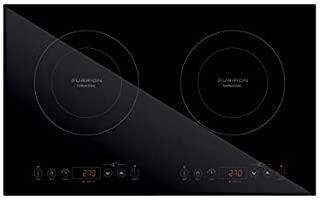 Furrion RV Electric Induction Cooktop 1800 Watt with Double Burners, Touch Sensors, Temperature Control, Pan Detection, Timer, Auto Shut Off, & Child Lock Features (Black) - FIH2ZEA-BG