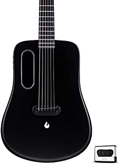 LAVA ME 2 36 inch Carbon Fiber Guitar with effects Acoustic Electric Guitar with Picks Hard Case (Freeboost-Black)