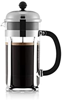 Bodum Chambord SAN Plastic French Press Coffee Maker, 34 Ounce, Chrome