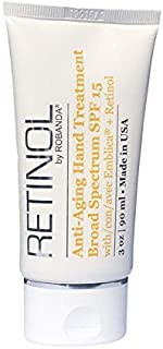 Retinol by Robanda Anti-Aging Hand Treatment  Broad Spectrum SPF 15 + Retinol