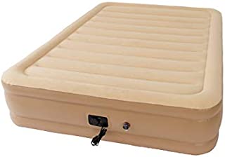 Sleepover Comfort Queen Size Raised Double High Air Bed/Mattress with Built-in Pump