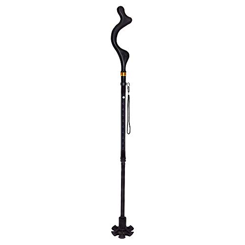 Collapsible Walking Stick Portable Trekking Poles, 10 Adjustable Height Anti Shock Hiking , Self-Standing, Folding, Trekking,Walking Stick for Men, Women