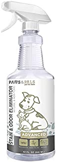 Pet Stain Enzyme Cleaner and Odor Eliminator - 32oz Spray Dog Urine Remover for Carpet Rug Hard-Wood Floor Stains - Enzymatic Destroy Animal Puppy Dogs Cats Pee Spot Eraser Smell Distroyer Solution