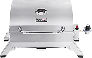 Royal Gourmet GT1001 Tabletop Gas Folding Legs and Lockable Lid Portable Tailgate Grill, Silver