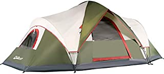 QUICK-UP 6 Person Tents for Family Camping, Quick Easy Set Up, Instant Pop Up Dome Outdoor Tent, Rainproof with Rainfly and Mesh Roofs & Door & Windows - 13.5' x 7'