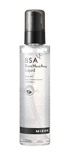 Mizon BHA Salicylic Acid Exfoliant Blackhead Liquid, Facial Exfoliant, Blackhead Remover, Korean Skin Care for Enlarged Pores, Wrinkles and Fine Lines, BSA Blackhead Away Liquid 3.88 fl oz