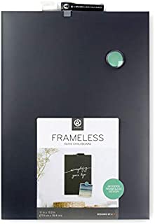 U Brands Magnetic Chalkboard, 11 x 15.5 Inches, Frameless, Marker and Magnets Included (2351U00-04)