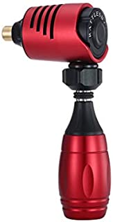 Rattlesnake Rotary Tattoo Machine Aircraft Aluminum Frame Cartridge Rotary Tattoo Machine with Adjustable Cartridge Grip for Liner and Shader (red)