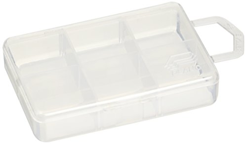 Plano Micro 6 Compartment Tackle Storage Box, Premium Tackle Storage, Clear, One Size (105000)