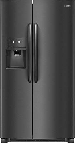 Frigidaire FGSC2335TD 36 Inch Freestanding Counter Depth Side by Side Refrigerator with 22.2 cu. ft. Capacity, in Black Stainless Steel