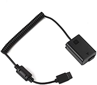 Fotga Power Supply Adapter Cable for DJI Ronin S Gimbal Stabilizer to NP-FW50 Dummy Battery Power Sony Mirrorless Camera A7 A7R A7S A7II A7RII A7SII A6000/A6100/A6300/A6400/A6500 DSC-RX10 II III IV