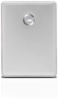 G-Technology 4TB G-DRIVE Mobile USB-C (USB 3.1 Gen 1) Portable External Hard Drive, Silver - 0G10348