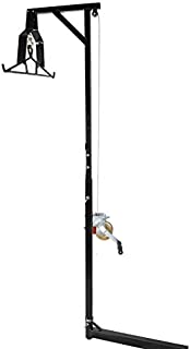 T-Foot Hitch-Mounted Big Game Hunting Deer Hoist with Winch Lift Gambrel 500lb Capacity