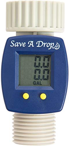 P3 Save A Drop Water Flow Meter | Measure Gallon Usage From an Outdoor Garden Hose | Helps Conserve Water