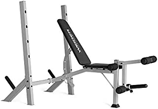 Weider Platinum Olympic Bench & Rack, Black