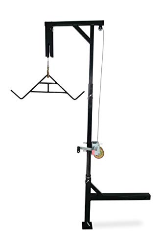 HME Products Truck Hitch Game Hoist - Complete Kit (Includes Winch/Gambrel) Black, 400