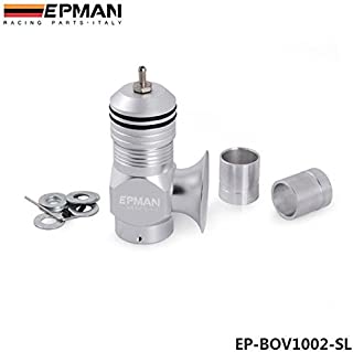 EPMAN Universal Billet Aluminum Type-H-RFL Blow off Valve BOV Turbo/Intercooler (Silver)
