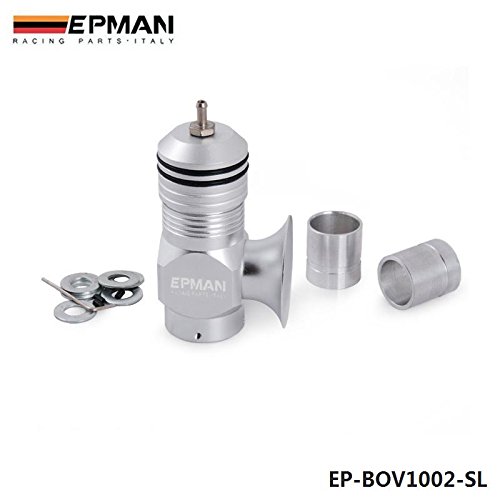 EPMAN Universal Billet Aluminum Type-H-RFL Blow off Valve BOV Turbo/Intercooler (Silver)