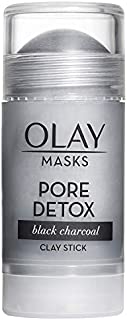 Face Mask by Olay, Clay Charcoal Facial Mask Stick, Pore Detox Black Charcoal, Spa and Beauty Gift for Women 1.7 Oz