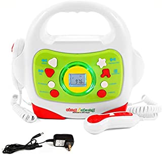 IQ Toys MP3 Player and Karaoke Machine with 2 Microphones Music Player for Kids - Bluetooth/MP3/USB/Micro SD Connection