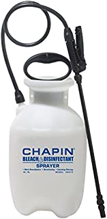 Chapin International 20075 Disinfectant Bleach Sprayer, 1 Gallon, Translucent White