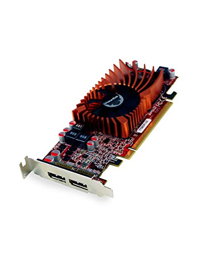 VisionTek Radeon 7750 2GB GDDR5 SFF Graphics Card, 4k 2 DisplayPort 1.2, PCIe, 7.1 Surround Sound, Included Full-Height Bracket (900942)